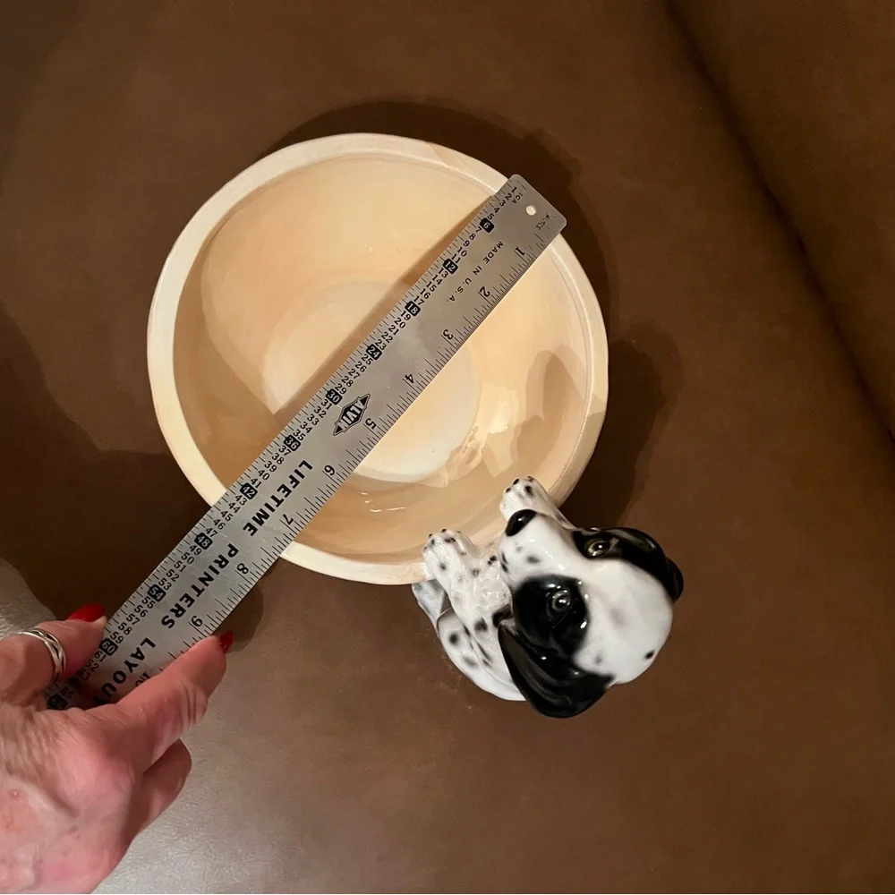 Ceramic Dalmatian Water/Food Bowl